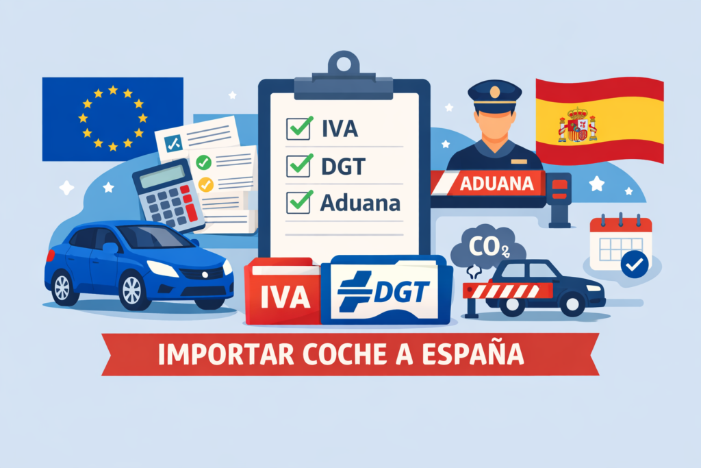 Checklist de IVA, DGT y aduana para importar un coche a España desde Alemania u otros países