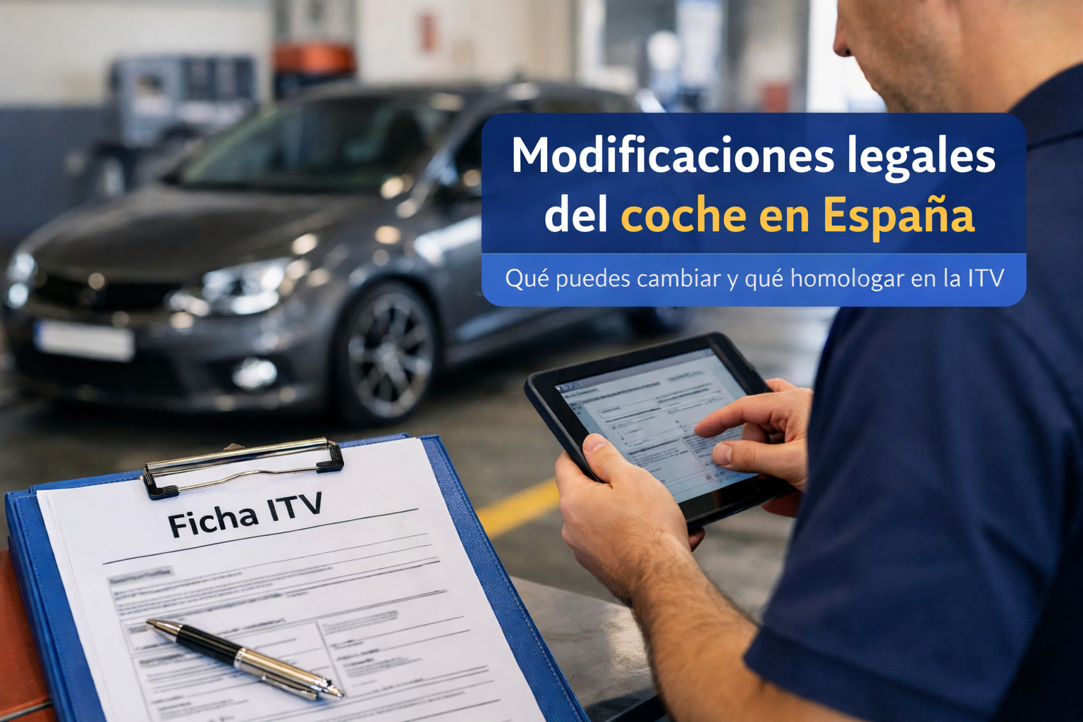 Modificaciones legales del coche en España: qué puedes cambiar y qué homologar en la ITV